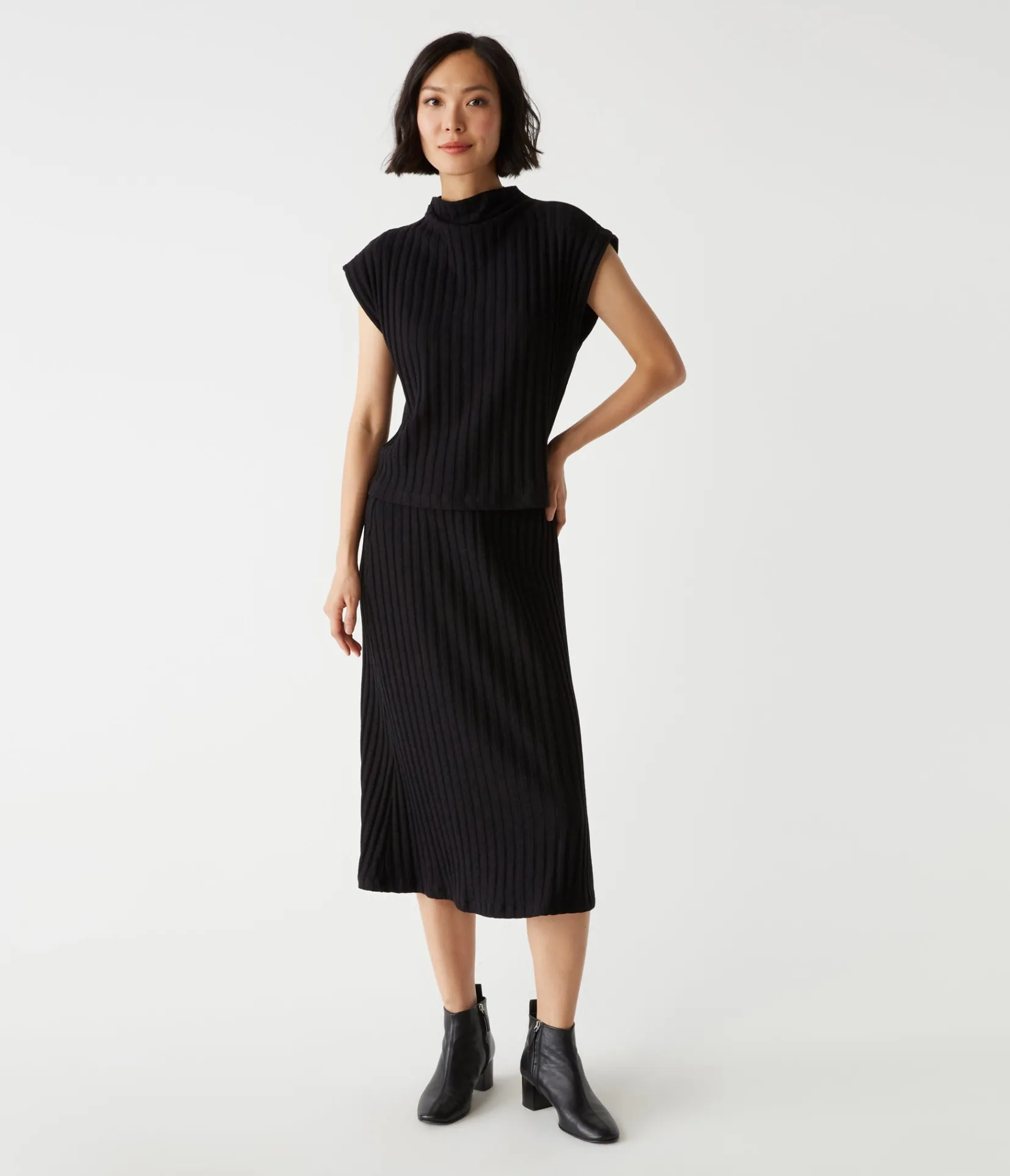 nara_mock_neck_top_9.webp Michael Stars Nara Mock Neck Top- Tops, Blouses & Shirts | Sweaters & Cardigans