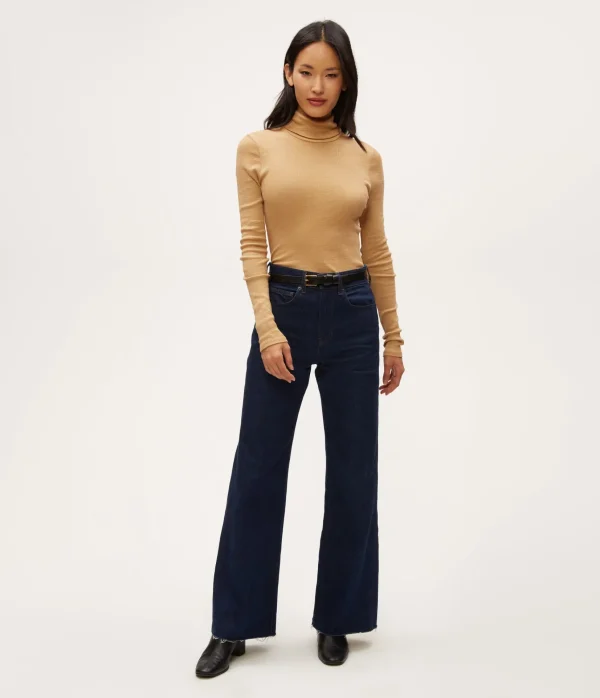 Michael Stars Nessa Shine Turtleneck- T-Shirts | Shine T-Shirts