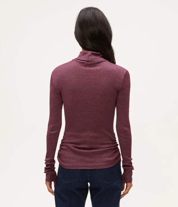 Michael Stars Nessa Shine Turtleneck- T-Shirts | Shine T-Shirts