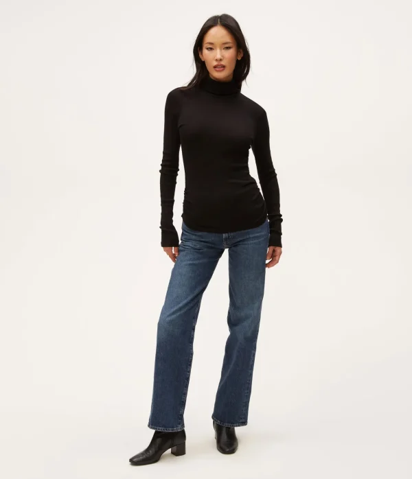 Michael Stars Nessa Shine Turtleneck- T-Shirts | Shine T-Shirts