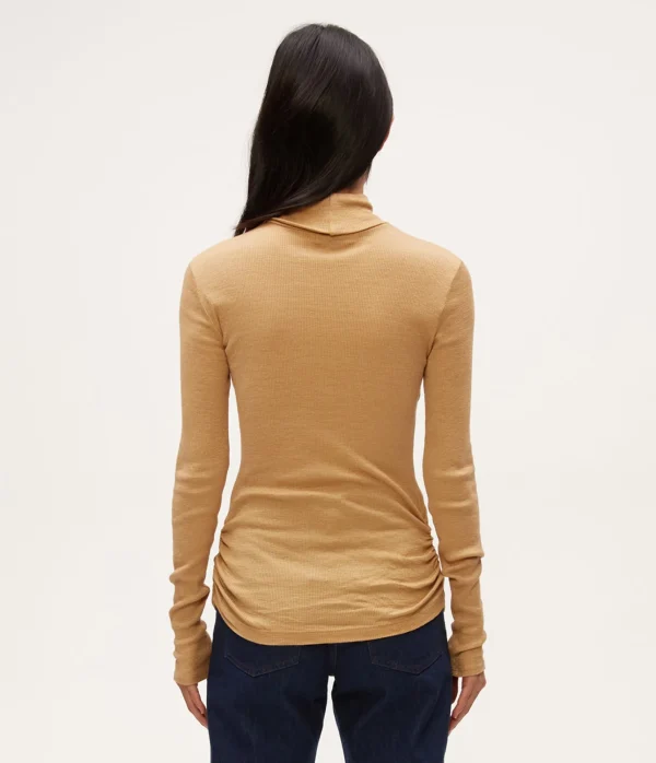 Michael Stars Nessa Shine Turtleneck- T-Shirts | Shine T-Shirts