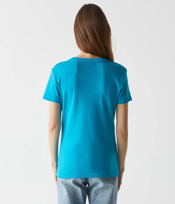 Michael Stars Nikki V-Neck Tee- T-Shirts | 1x1 Cotton T-Shirts