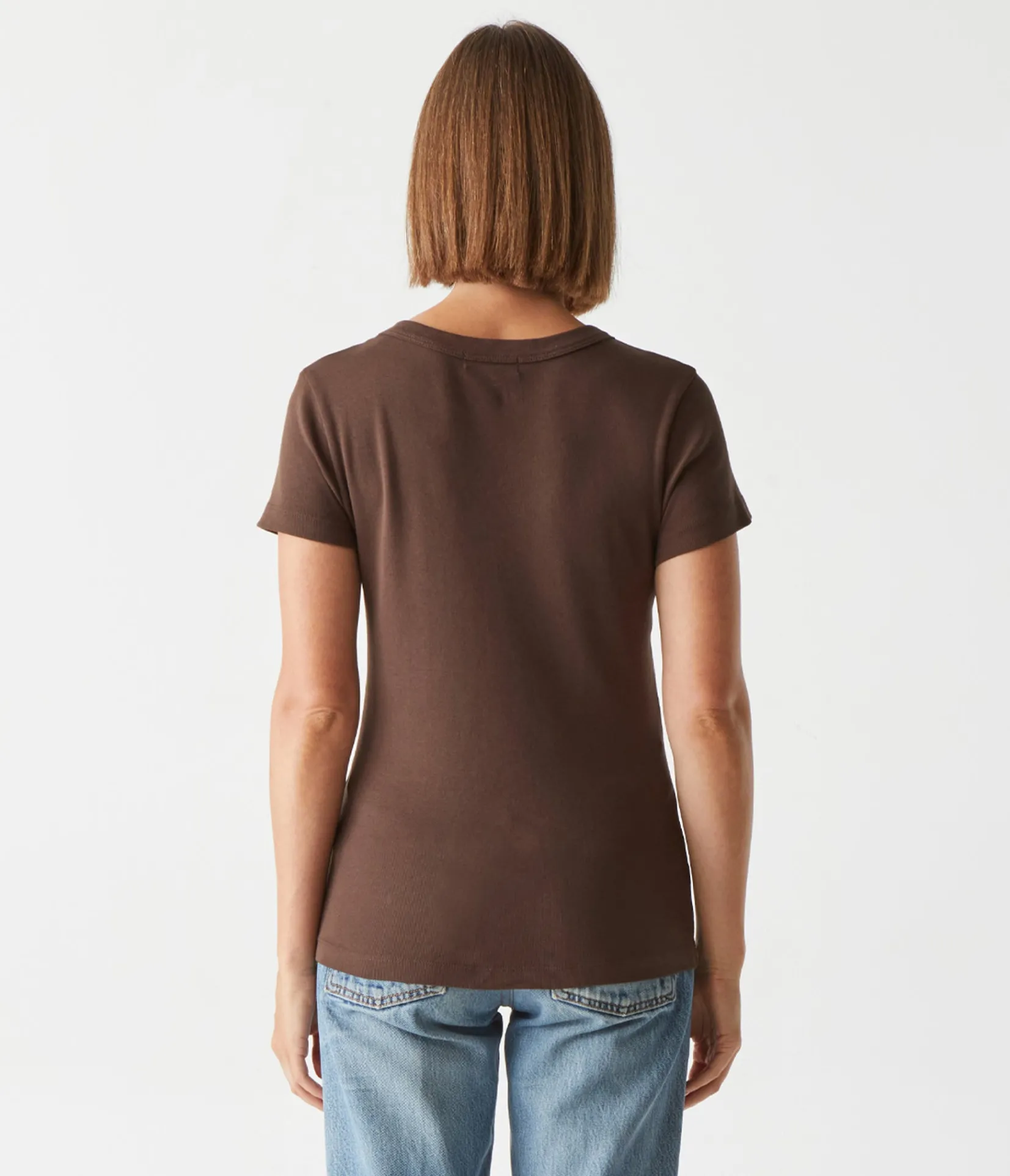nikki_vneck_tee_34.webp Michael Stars Nikki V-Neck Tee- T-Shirts | 1x1 Cotton T-Shirts