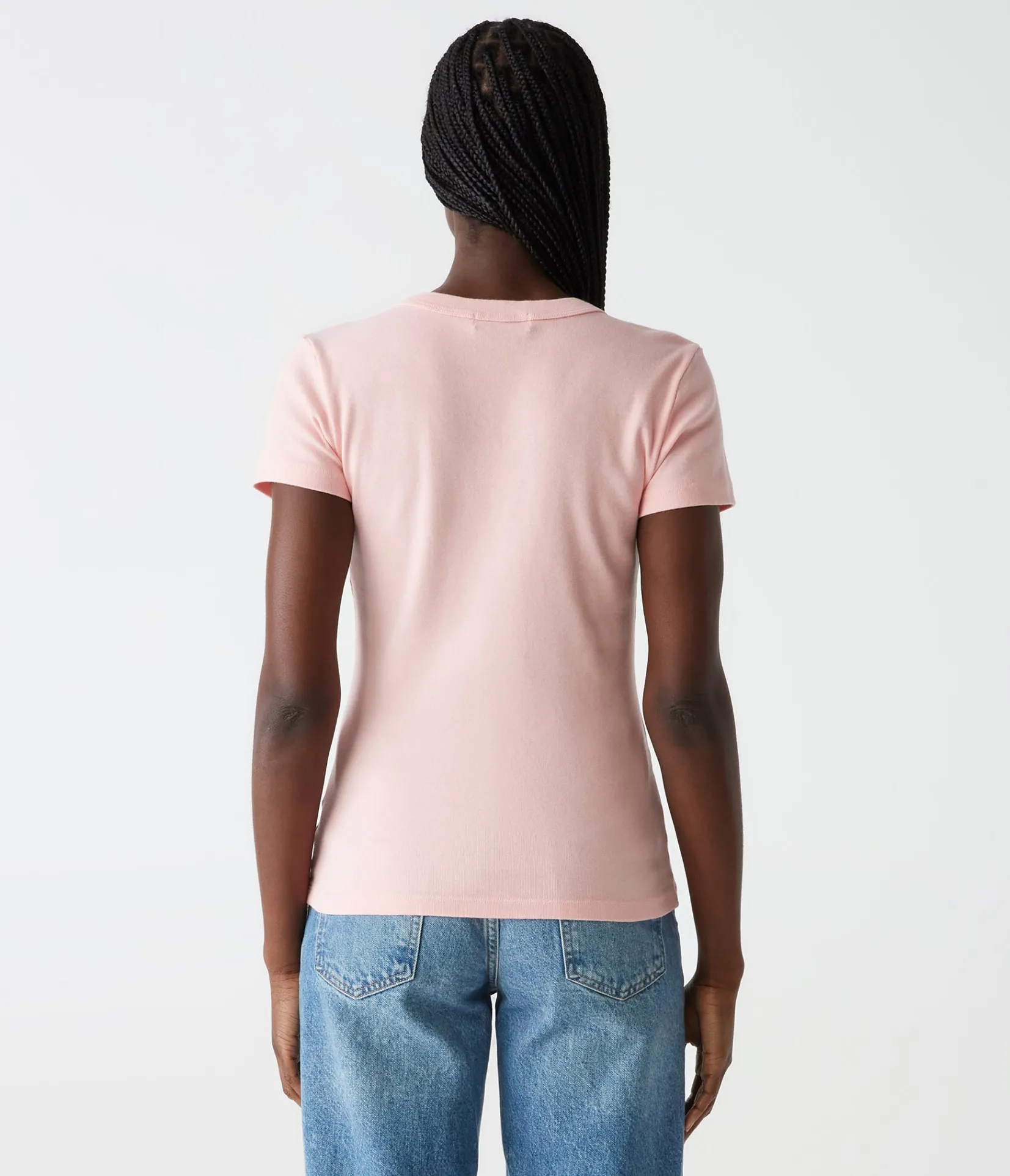 nikki_vneck_tee_70.webp Michael Stars Nikki V-Neck Tee- T-Shirts | 1x1 Cotton T-Shirts