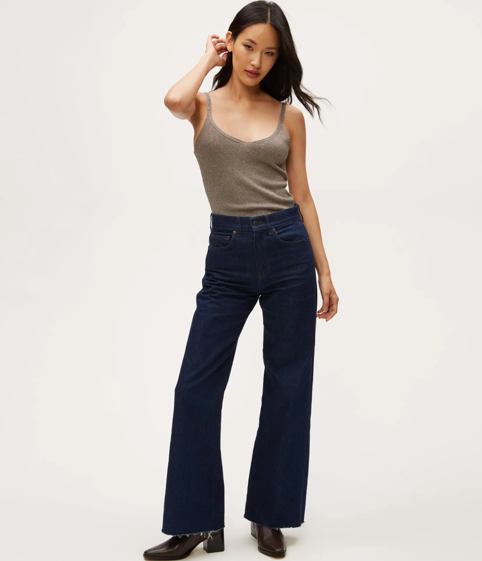 nomi_metallic_sweater_camisole_1.webp Michael Stars Nomi Metallic Sweater Camisole- Sweaters & Cardigans