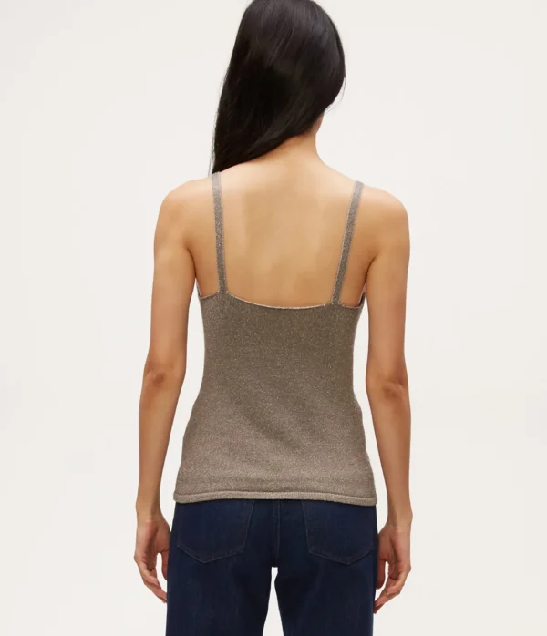 Michael Stars Nomi Metallic Sweater Camisole- Sweaters & Cardigans