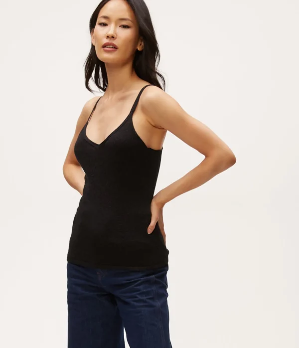 Michael Stars Nomi Metallic Sweater Camisole- Sweaters & Cardigans