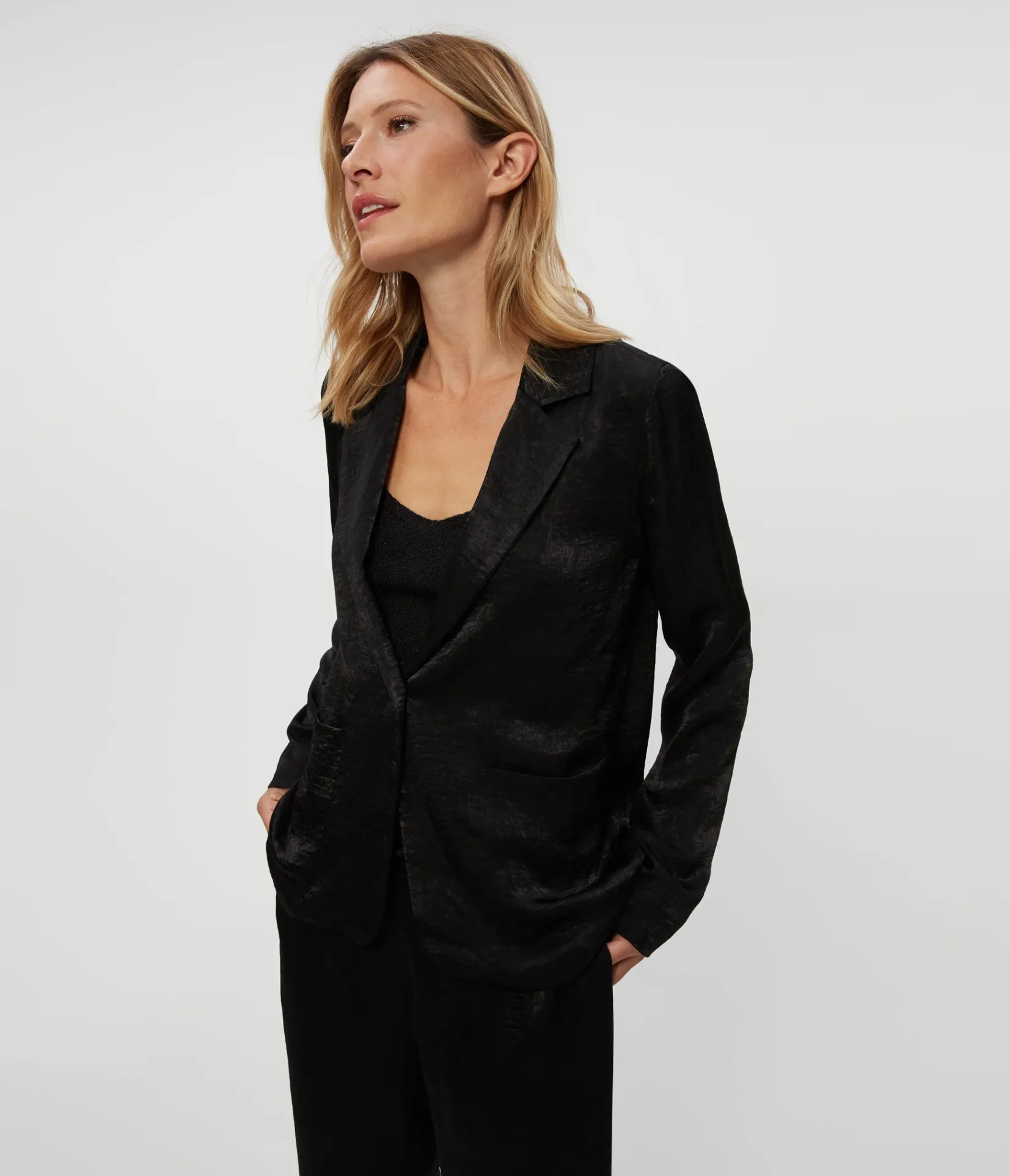 paula_hammered_satin_blazer_2.webp Michael Stars Paula Hammered Satin Blazer- Blazers, Jackets & Outerwear