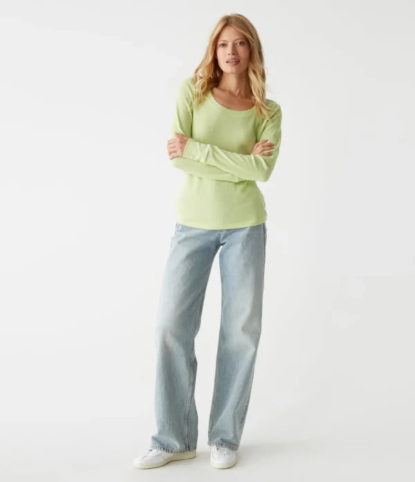 Michael Stars Paula Thermal Tee- T-Shirts | Loungewear