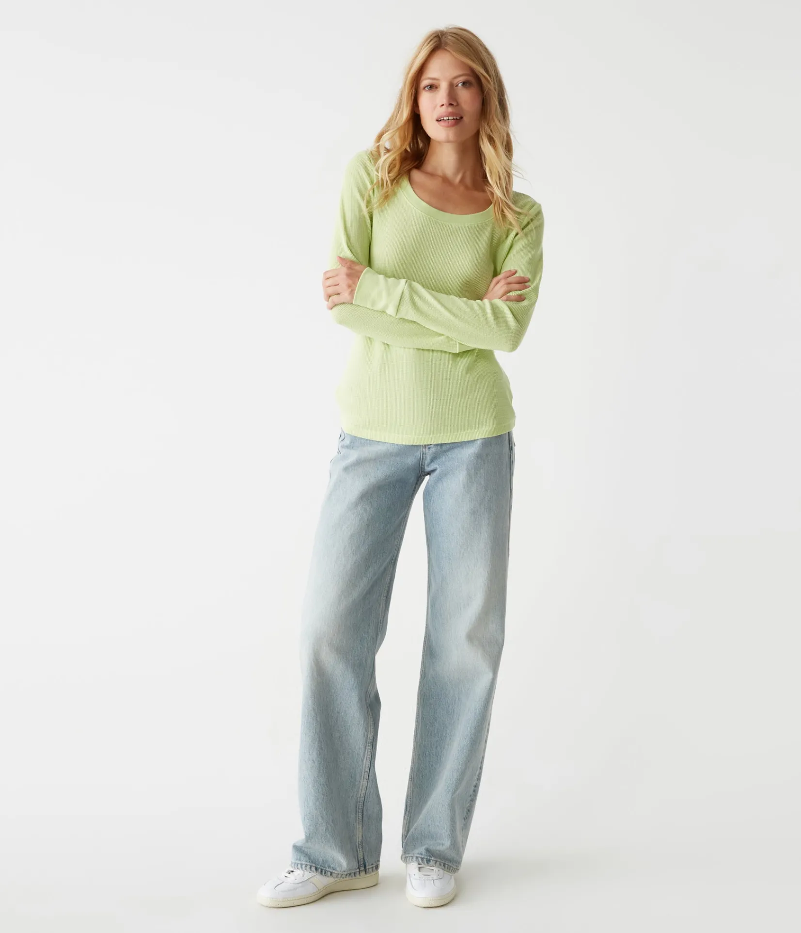 paula_thermal_tee_1.webp Michael Stars Paula Thermal Tee- T-Shirts | Loungewear