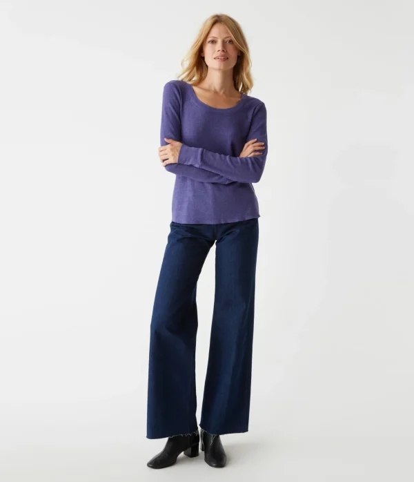 Michael Stars Paula Thermal Tee- T-Shirts | Loungewear