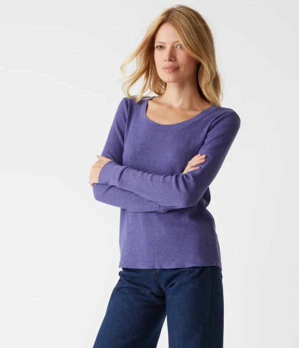 Michael Stars Paula Thermal Tee- T-Shirts | Loungewear