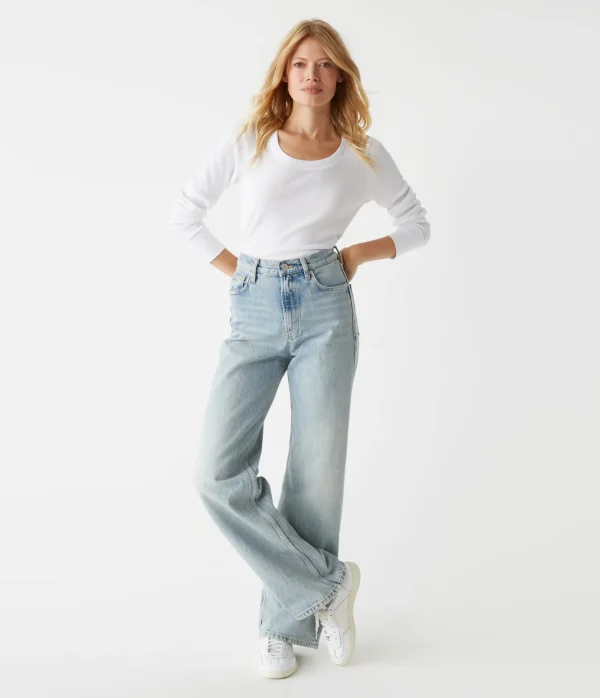 Michael Stars Paula Thermal Tee- T-Shirts | Loungewear