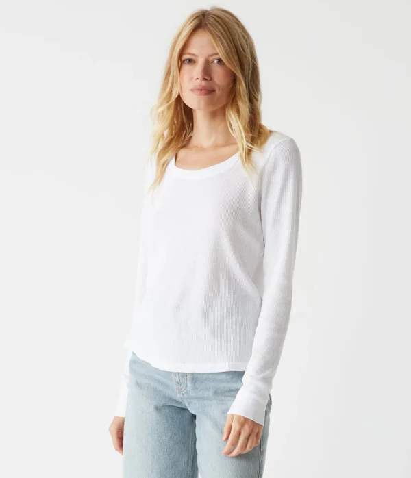 Michael Stars Paula Thermal Tee- T-Shirts | Loungewear