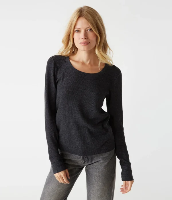 Michael Stars Paula Thermal Tee- T-Shirts | Loungewear