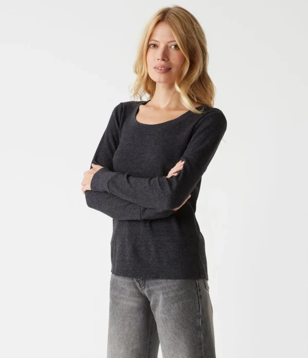 Michael Stars Paula Thermal Tee- T-Shirts | Loungewear