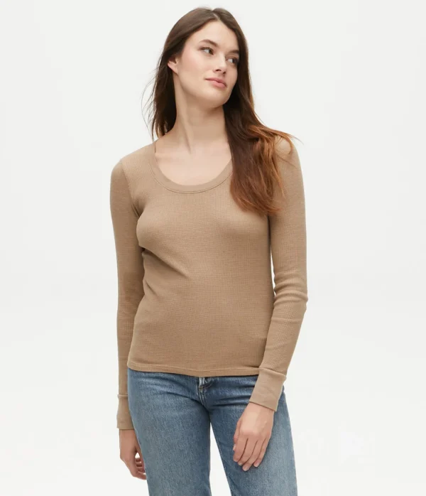 Michael Stars Paula Thermal Tee- T-Shirts | Loungewear