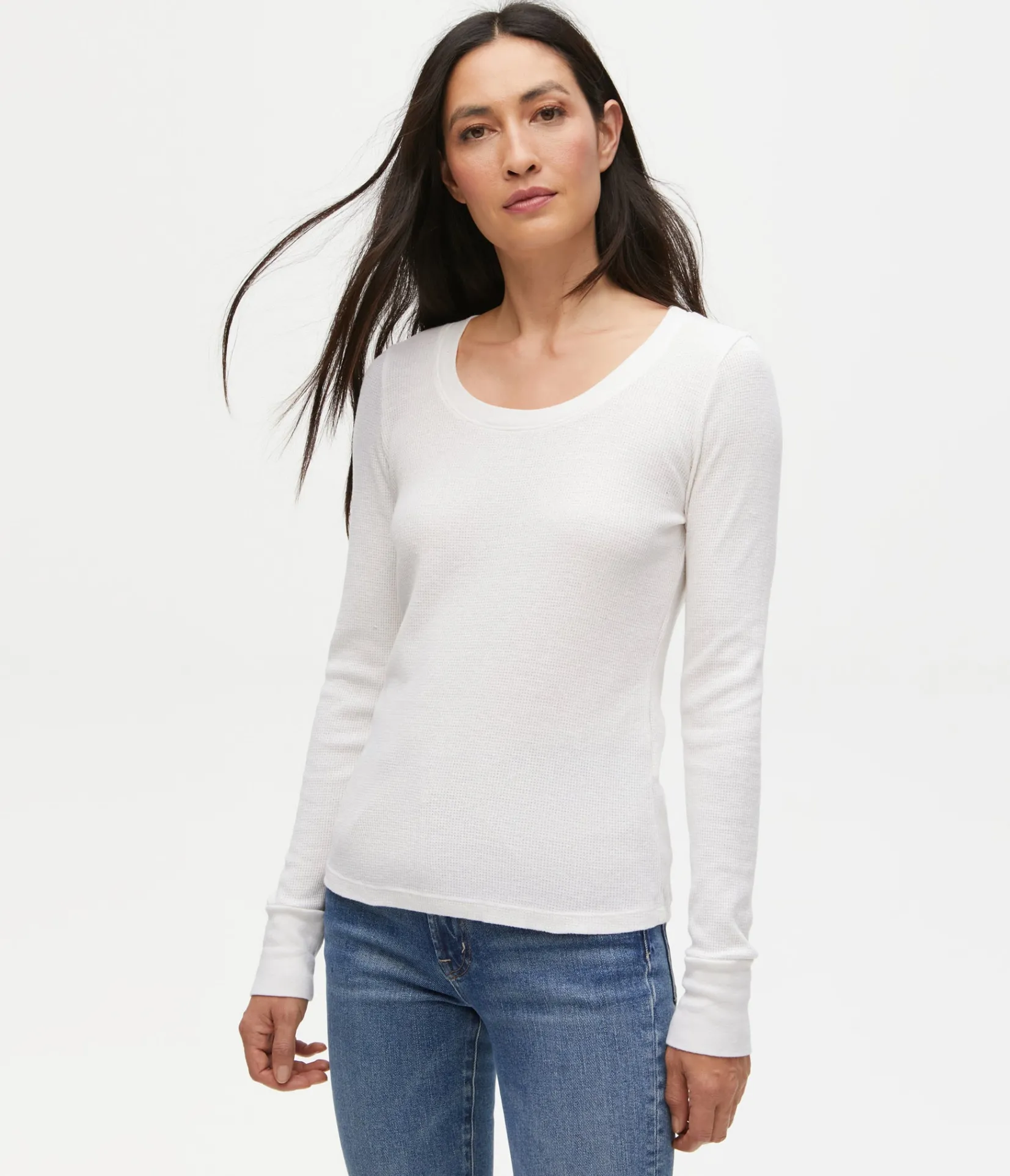 paula_thermal_tee_26.webp Michael Stars Paula Thermal Tee- T-Shirts | Loungewear