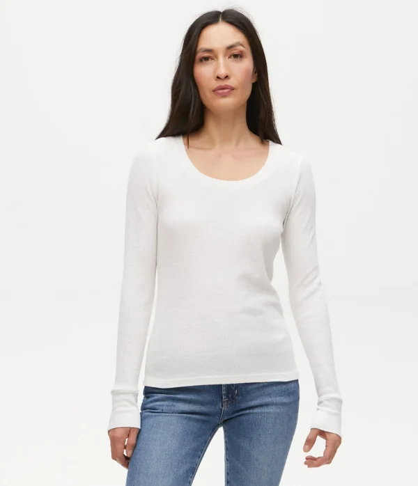 Michael Stars Paula Thermal Tee- T-Shirts | Loungewear