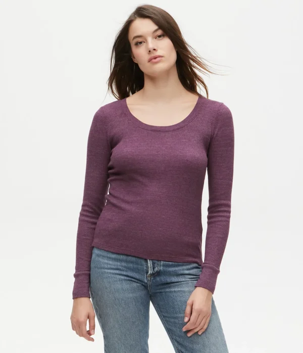 Michael Stars Paula Thermal Tee- T-Shirts | Loungewear
