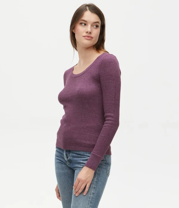 Michael Stars Paula Thermal Tee- T-Shirts | Loungewear