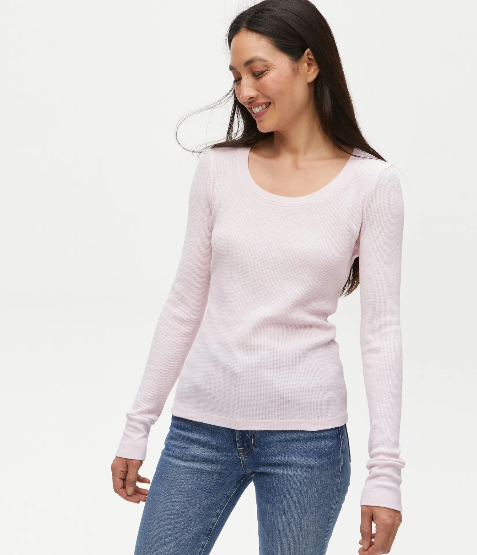 paula_thermal_tee_35.webp Michael Stars Paula Thermal Tee- T-Shirts | Loungewear