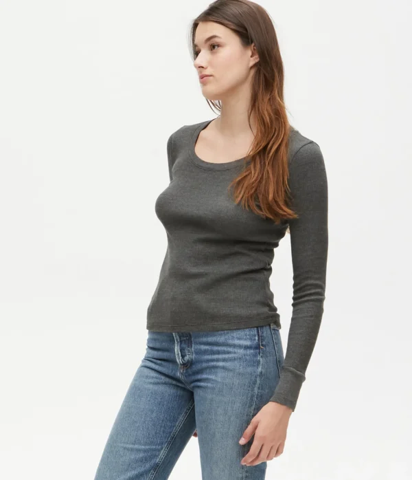 Michael Stars Paula Thermal Tee- T-Shirts | Loungewear
