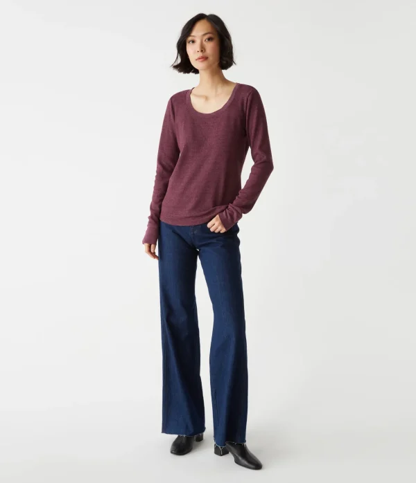 Michael Stars Paula Thermal Tee- T-Shirts | Loungewear