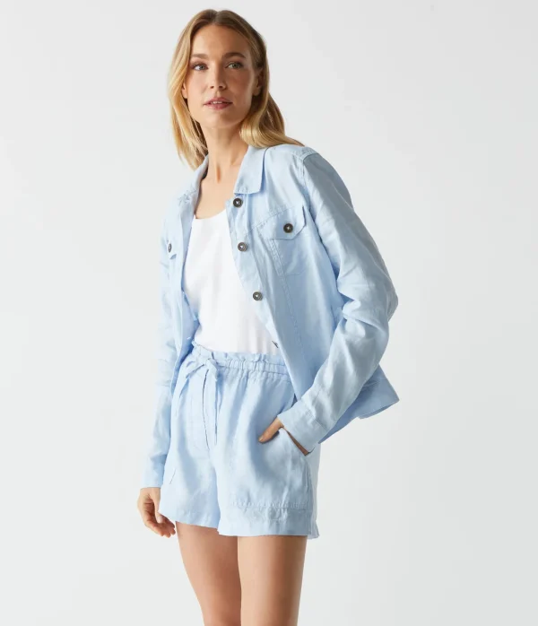 Michael Stars Paulette Linen Short- Pants, Shorts & Skirts