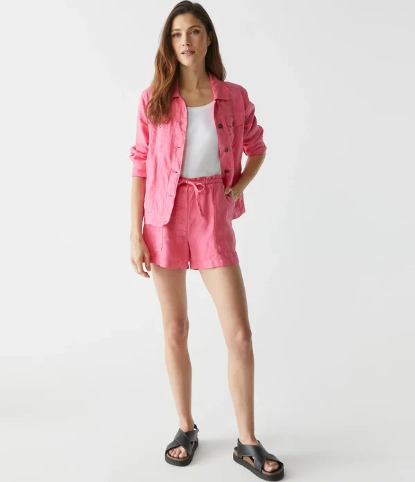 Michael Stars Paulette Linen Short- Pants, Shorts & Skirts