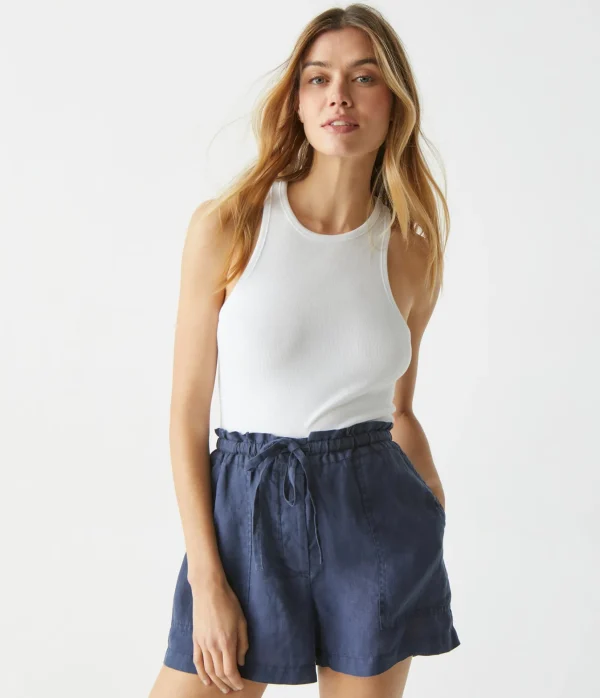 Michael Stars Paulette Linen Short- Pants, Shorts & Skirts