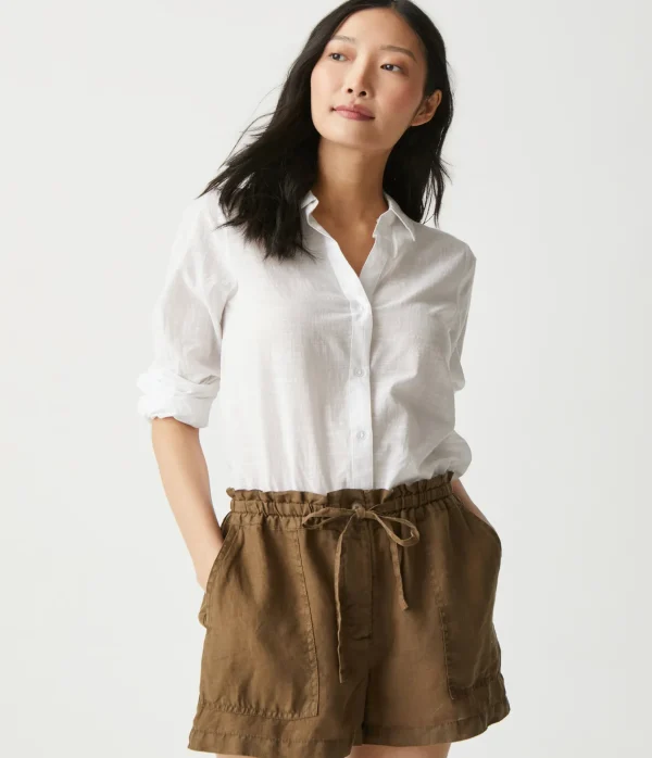 Michael Stars Paulette Linen Short- Pants, Shorts & Skirts
