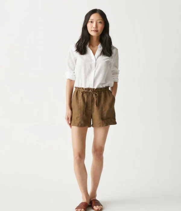 Michael Stars Paulette Linen Short- Pants, Shorts & Skirts