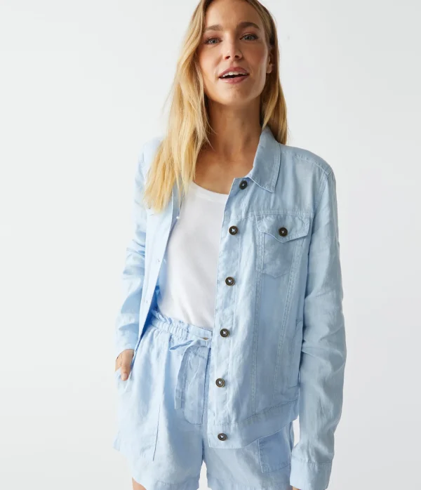 Michael Stars Paulette Linen Short- Pants, Shorts & Skirts