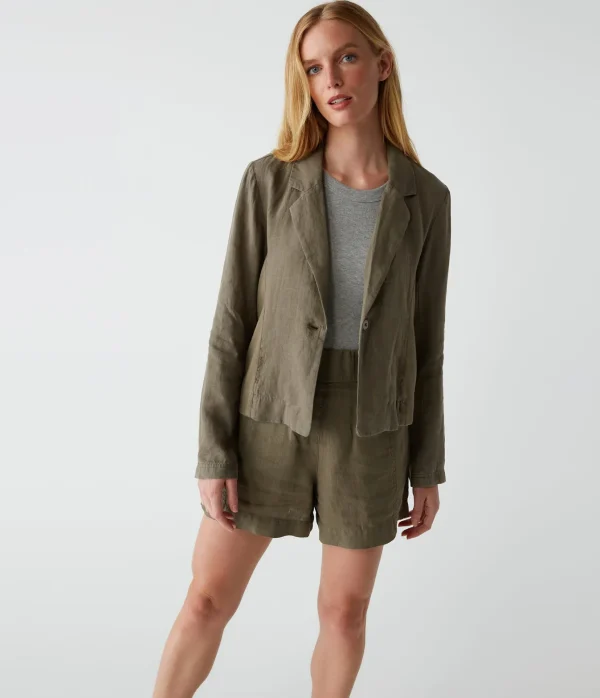 Michael Stars Pearson Linen Blazer- Blazers, Jackets & Outerwear