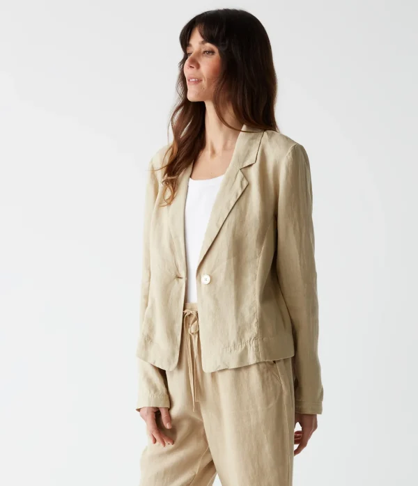 Michael Stars Pearson Linen Blazer- Blazers, Jackets & Outerwear