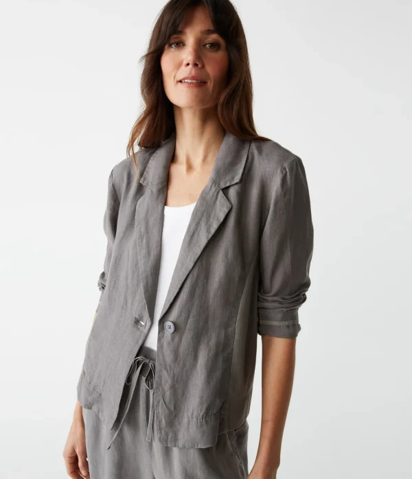 Michael Stars Pearson Linen Blazer- Blazers, Jackets & Outerwear
