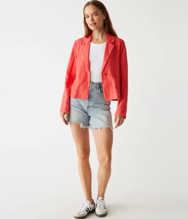 Michael Stars Pearson Linen Blazer- Blazers, Jackets & Outerwear