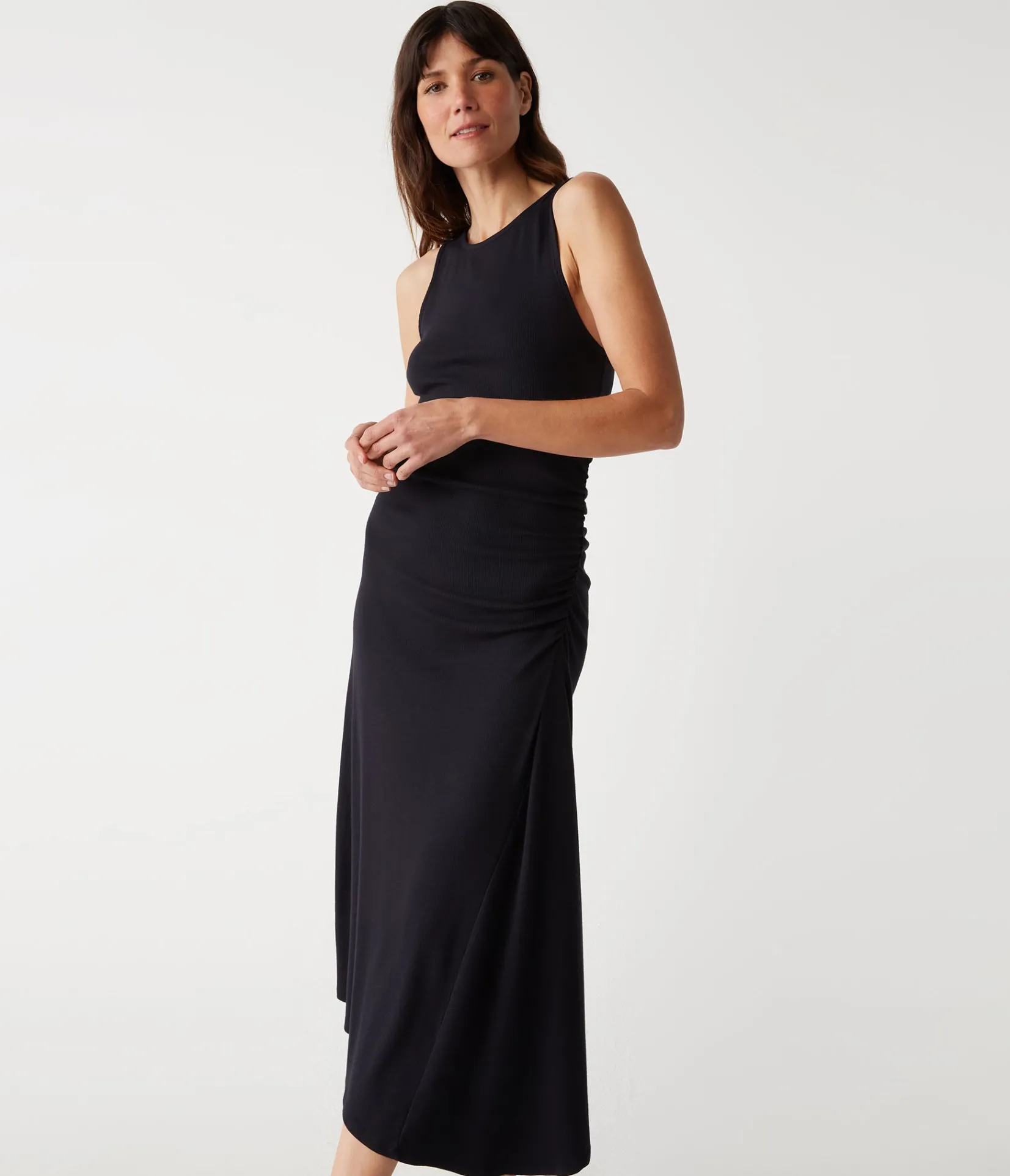 perez_asymmetrical_dress_5.webp Michael Stars Perez Asymmetrical Dress- Dresses | Midi Dresses