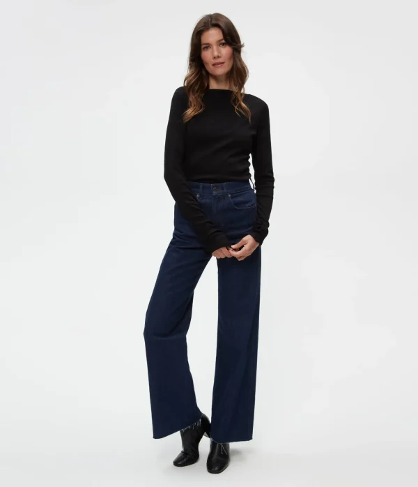 Michael Stars Petite Clarke Ruched Tee- T-Shirts | Ultra Rib T-Shirts