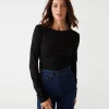 Michael Stars Petite Zola Tee- T-Shirts | Ultra Rib T-Shirts
