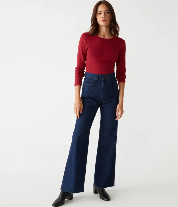 Michael Stars Petite Zola Tee- T-Shirts | Ultra Rib T-Shirts