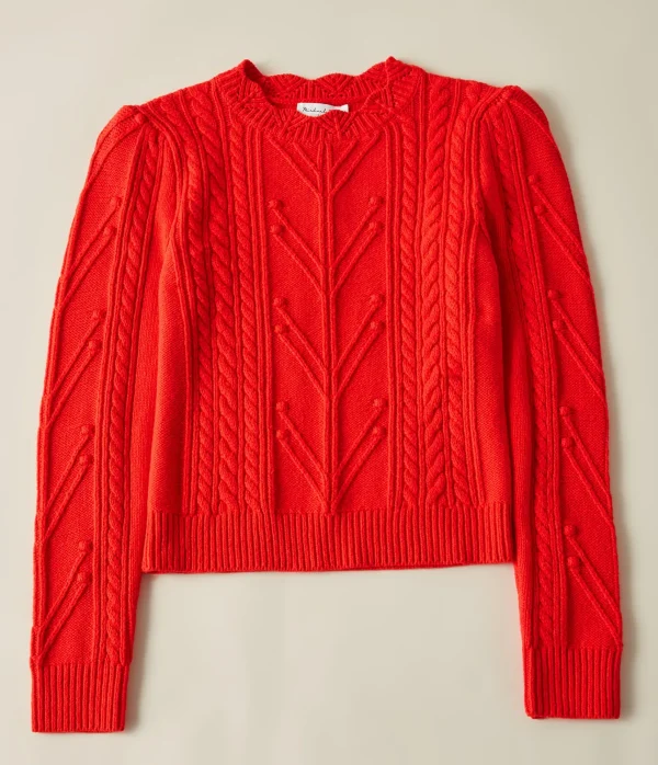 Michael Stars Pia Cable Knit Sweater- Sweaters & Cardigans