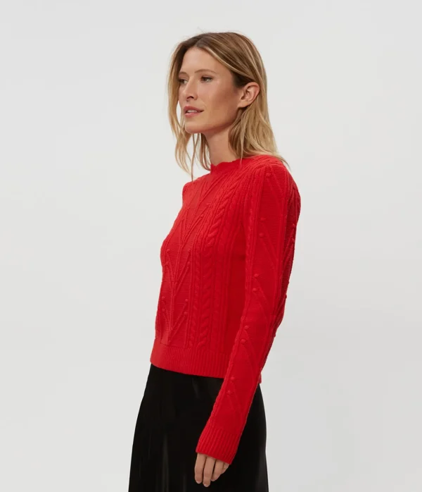 Michael Stars Pia Cable Knit Sweater- Sweaters & Cardigans