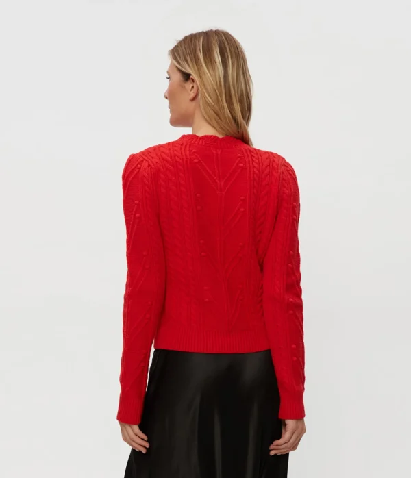 Michael Stars Pia Cable Knit Sweater- Sweaters & Cardigans