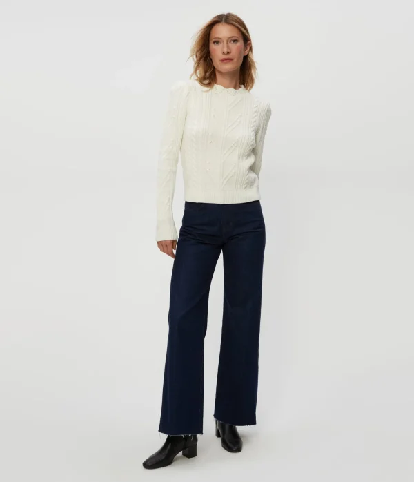 Michael Stars Pia Cable Knit Sweater- Sweaters & Cardigans