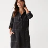 Michael Stars Pilar Linen Shirt Dress- Dresses | Mini Dresses