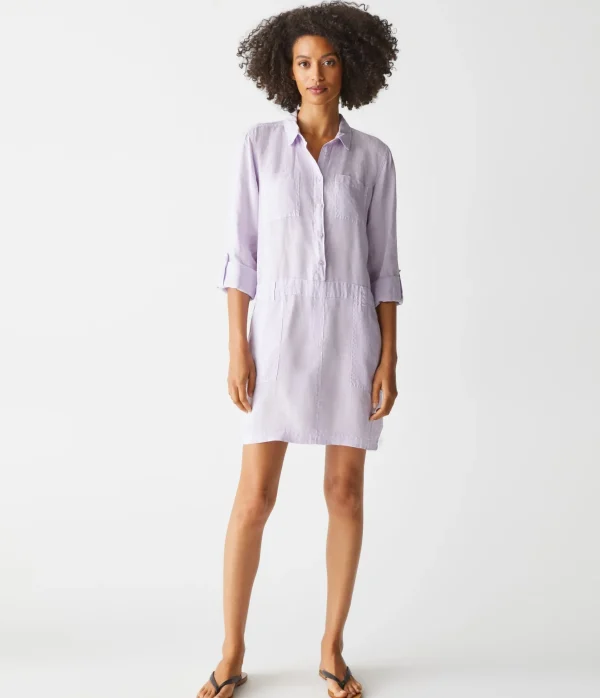 Michael Stars Pilar Linen Shirt Dress- Dresses | Mini Dresses