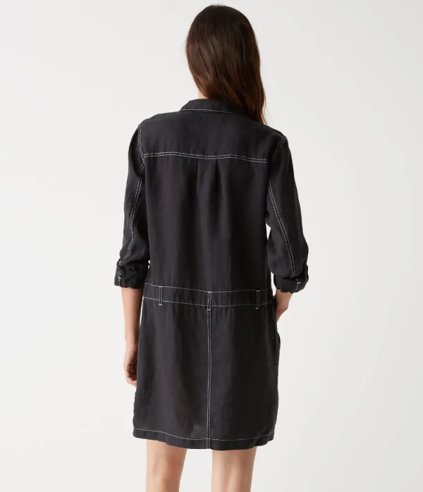 Michael Stars Pilar Linen Shirt Dress- Dresses | Mini Dresses