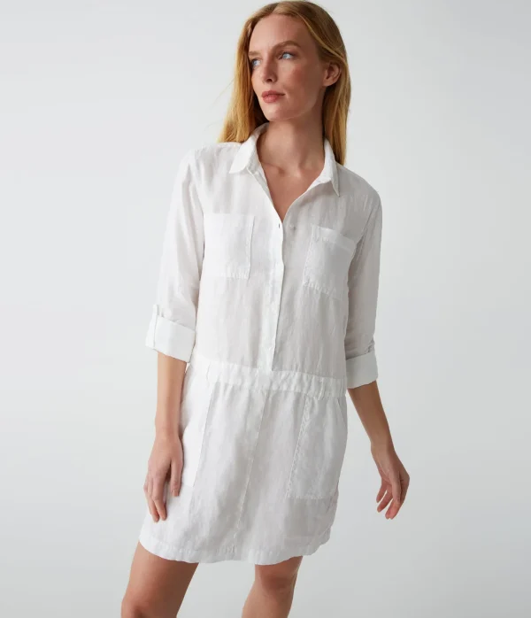 Michael Stars Pilar Linen Shirt Dress- Dresses | Mini Dresses